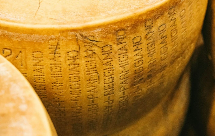 A bunch of cheese stacked on top of each other