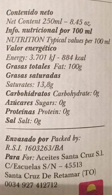 Huile d'Olive Fumée - Finca La Barca