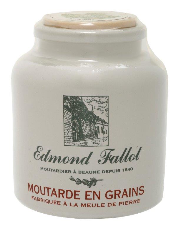 MOUTARDE EN GRAINS Pot de Grès 250g — Edmond Fallot, Beaune