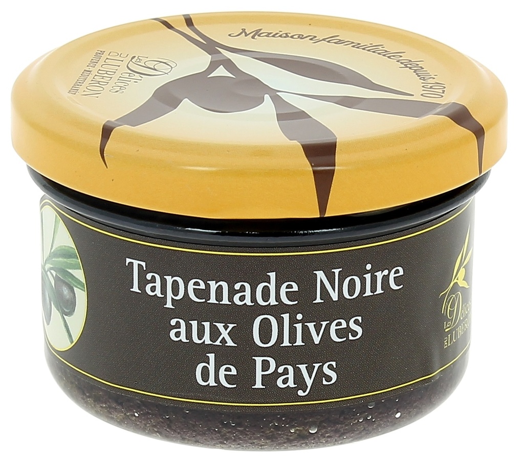 TAPENADE OLIVE NOIRE au basilic de Provence 90g