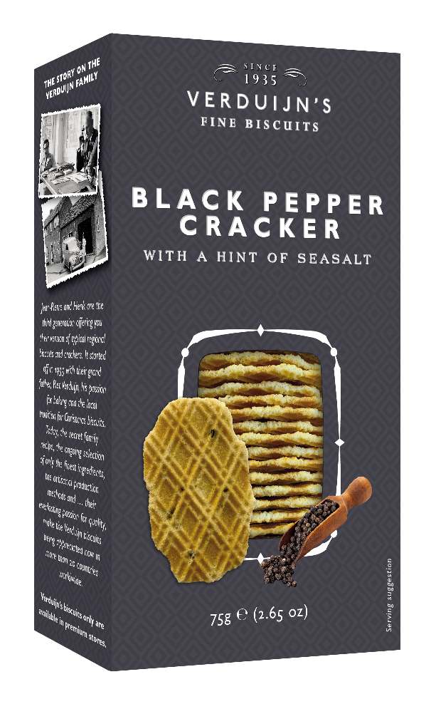 WAFERS POIVRE NOIR ET FLEUR DE SEL  — Verduijn's, Eede, Zeeland