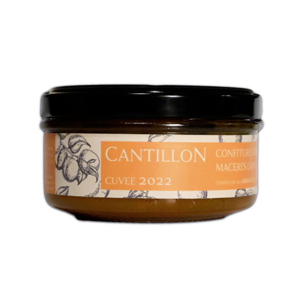 Confiture d'abricot macerée dans la gueuze