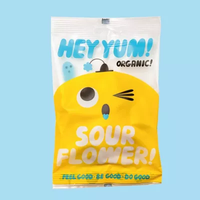 Sour Flower, Bonbons aux fruits bio - Hey Yum!