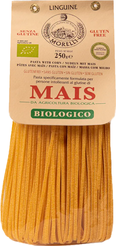 LINGUINE DE MAIS SANS GLUTEN — Pastificio Morelli, San Romano, Toscana