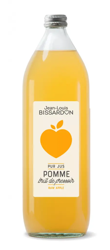 JUS DE POMME BRUT DE PRESSOIR 1L  — Bissardon, Saint—Paul—en—Jarez, Loire