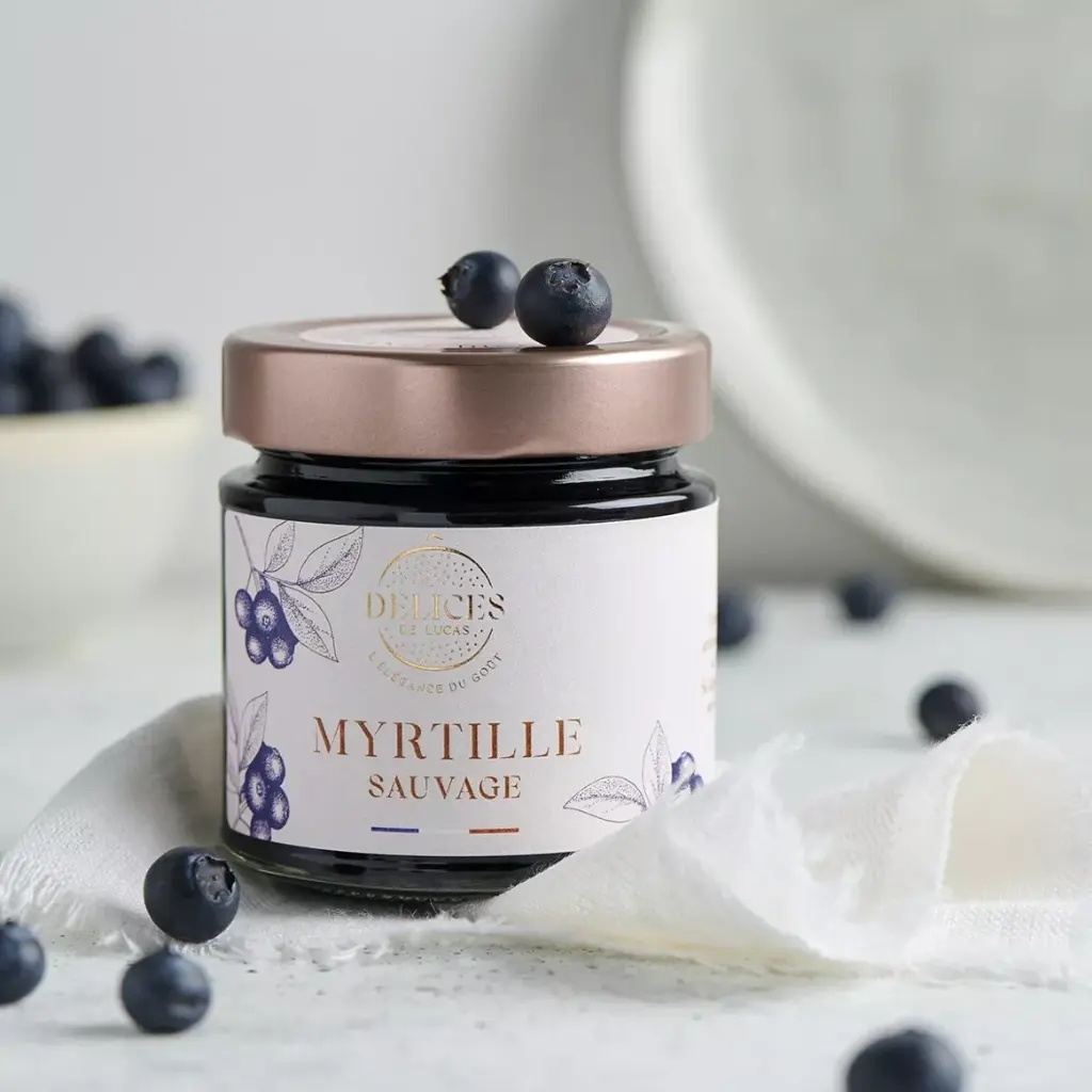 CONFITURE DE MYRTILLE SAUVAGE  — O Delice de Lucas, Villeloup, Aube