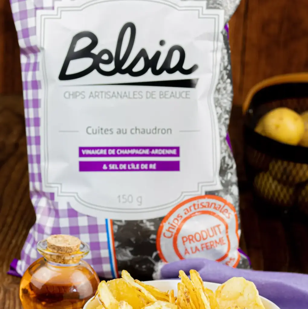 CHIPS AU VINAIGRE DE CHAMPAGNE — Belsia, Ferme de Letourville, Boisville, Loire