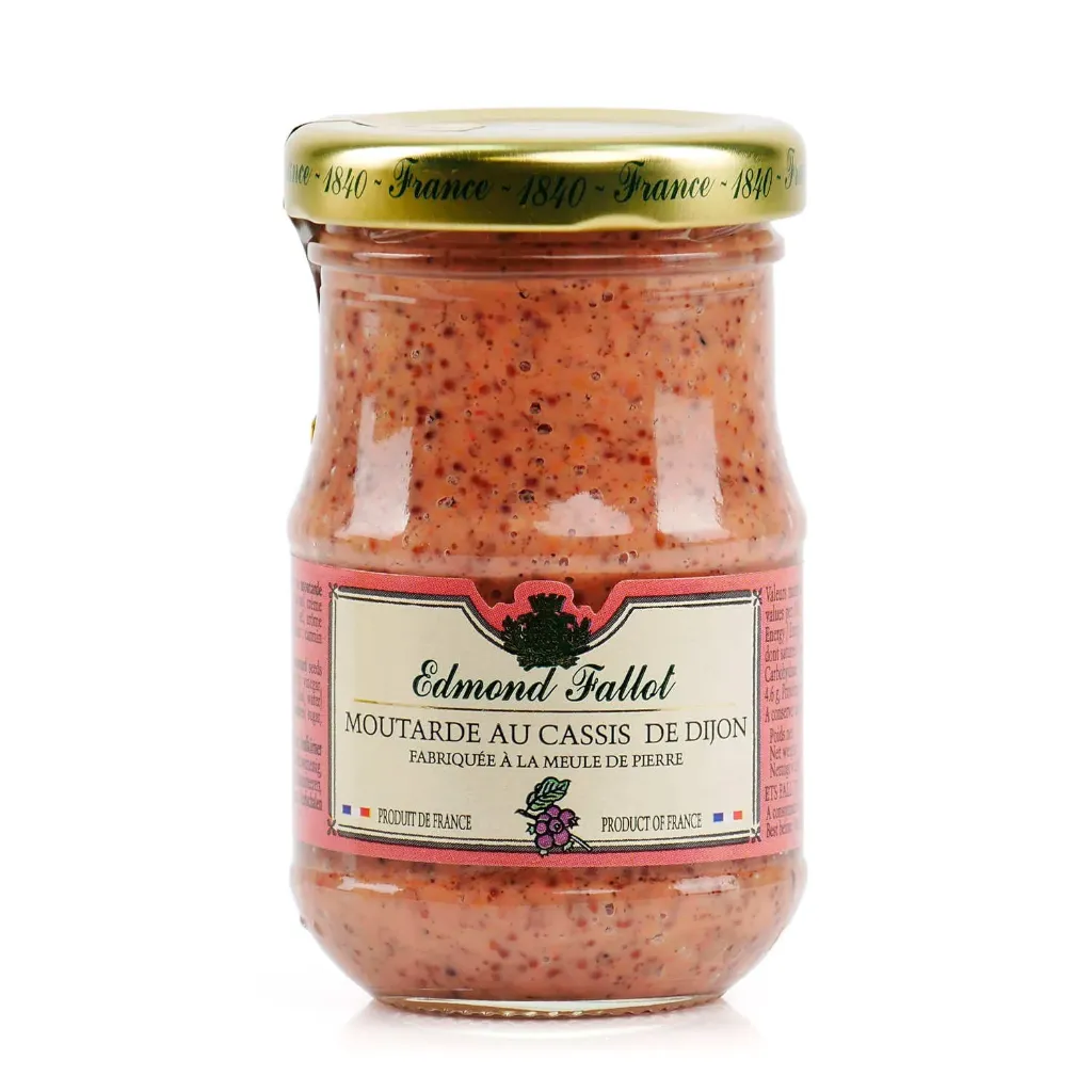 MOUTARDE AU CASSIS 105g  — Edmond Fallot, Beaune