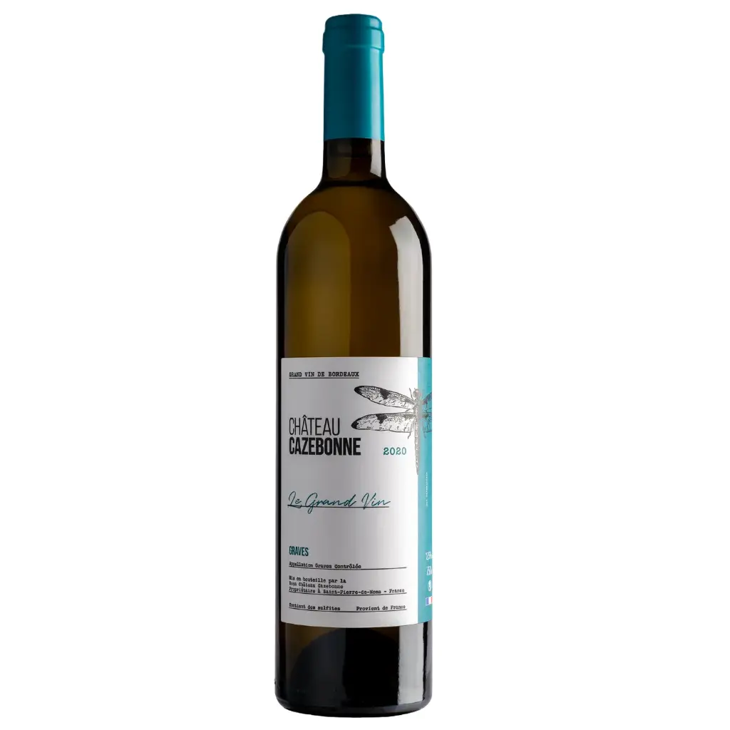 LE GRAND VIN 2022, GRAVE BLANC  — Château Cazebonne, Saint—Pierre—de—Mons, Gironde