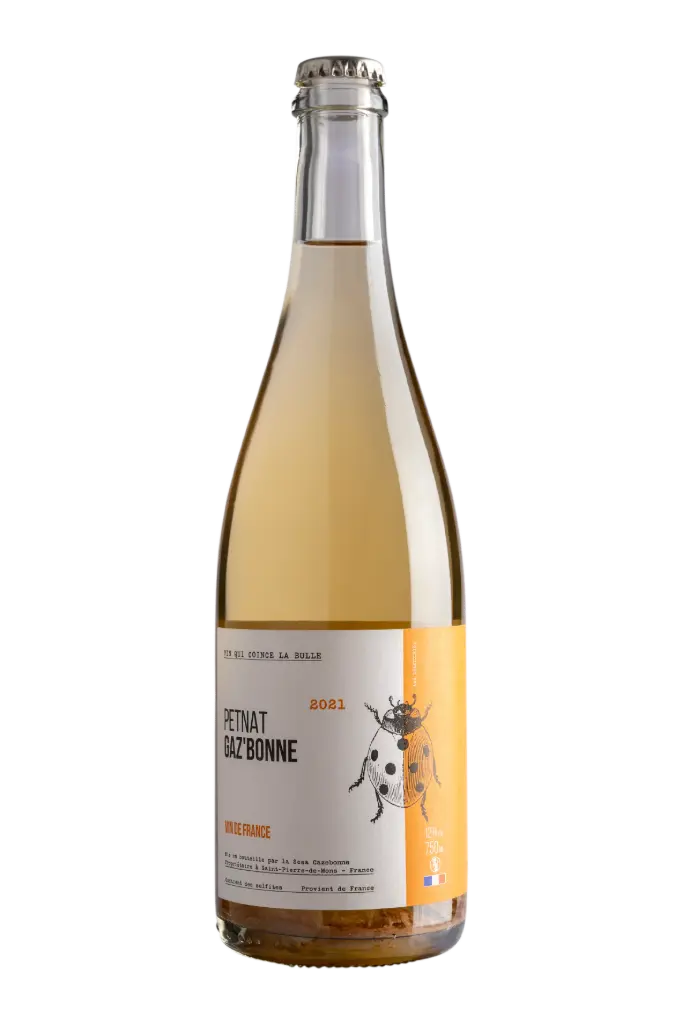 GAZ'BONNE 2022 PET NAT  — Château Cazebonne, Saint—Pierre—de—Mons, Gironde