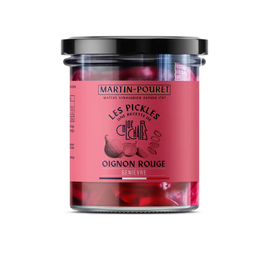 PICKLES OIGNONS ROUGES GENIÈVRE — Martin Pouret, Orléans, Loire