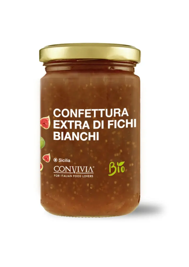 CONFITURE EXTRA DE FIGUES BLANCHES 360G — Conviva, Gravina di Catania, Sicilia