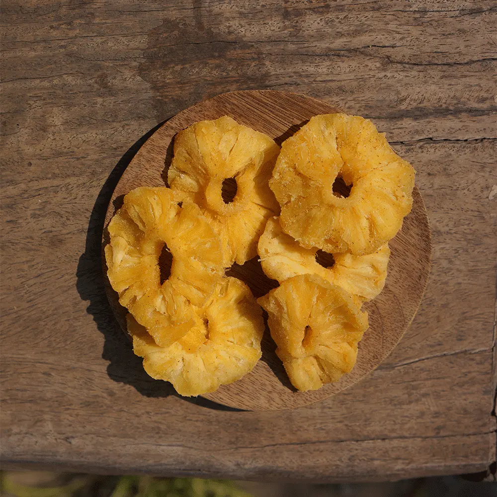 ANANAS SÉCHÉ AU POIVRE ROUGE DE KAMPOT 100G — La Plantation, Kampot, Cambodge