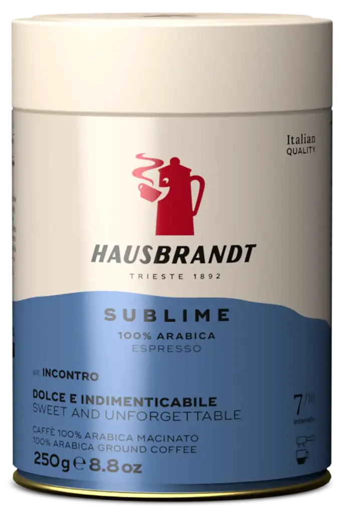 CAFÉ SUBLIME ESPRESSO 100% ARABICA EN GRAIN  — Hausbrandt