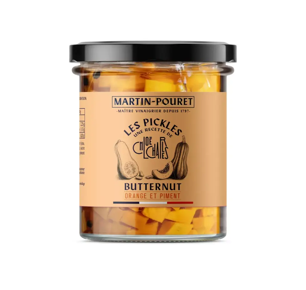 PICKLES DE BUTTERNUT, ORANGE ET PIMENT 90G — Martin Pouret, Orléans, Loire