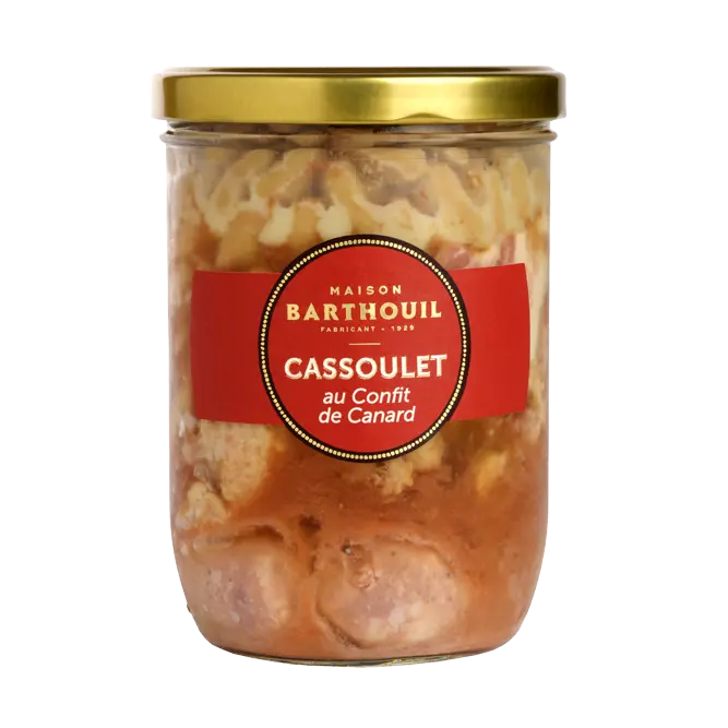 Cassoulet au Confit de Canard Bocal 840g - Barthouil