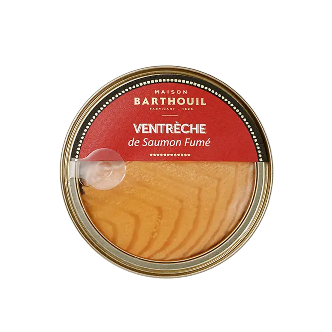 VENTRECHE DE SAUMON FUME 170G  — Maison Barthouil, Peyrehorade, Landes