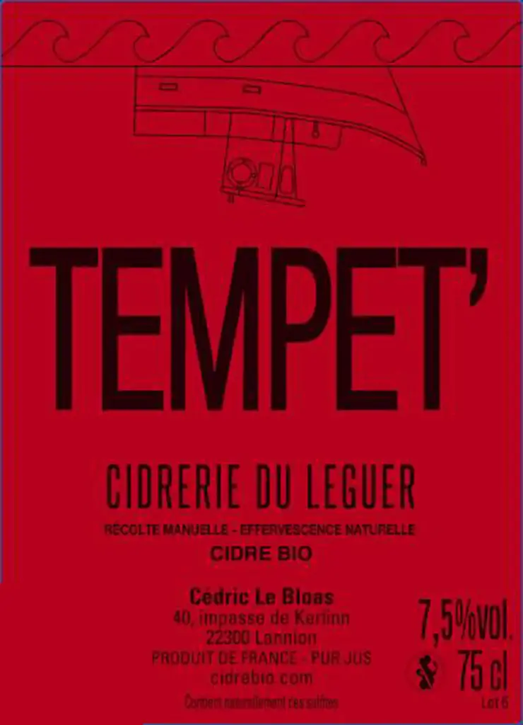 TEMPET, Hop Infused Cider — Cidrerie du Léguer, Lannion, Bretagne