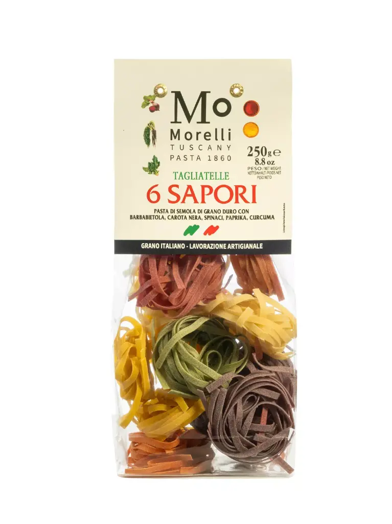TAGLIATELLES 6 SAVEURS 250G  — Pastificio Morelli, San Romano, Toscana