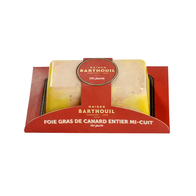 FOIE GRAS DE CANARD TERRINE AU VIN JAUNE 200G  — Maison Barthouil, Peyrehorade, Landes
