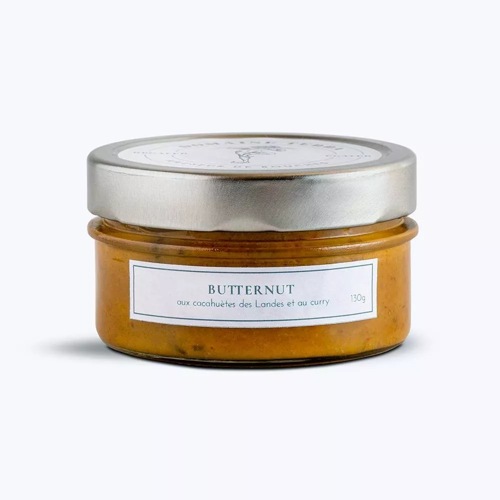 CRÈME DE BUTTERNUT AUX CACAHUÈTES ET AU CURRY 130g — Domaine Terra, Bazas, Acquitaine