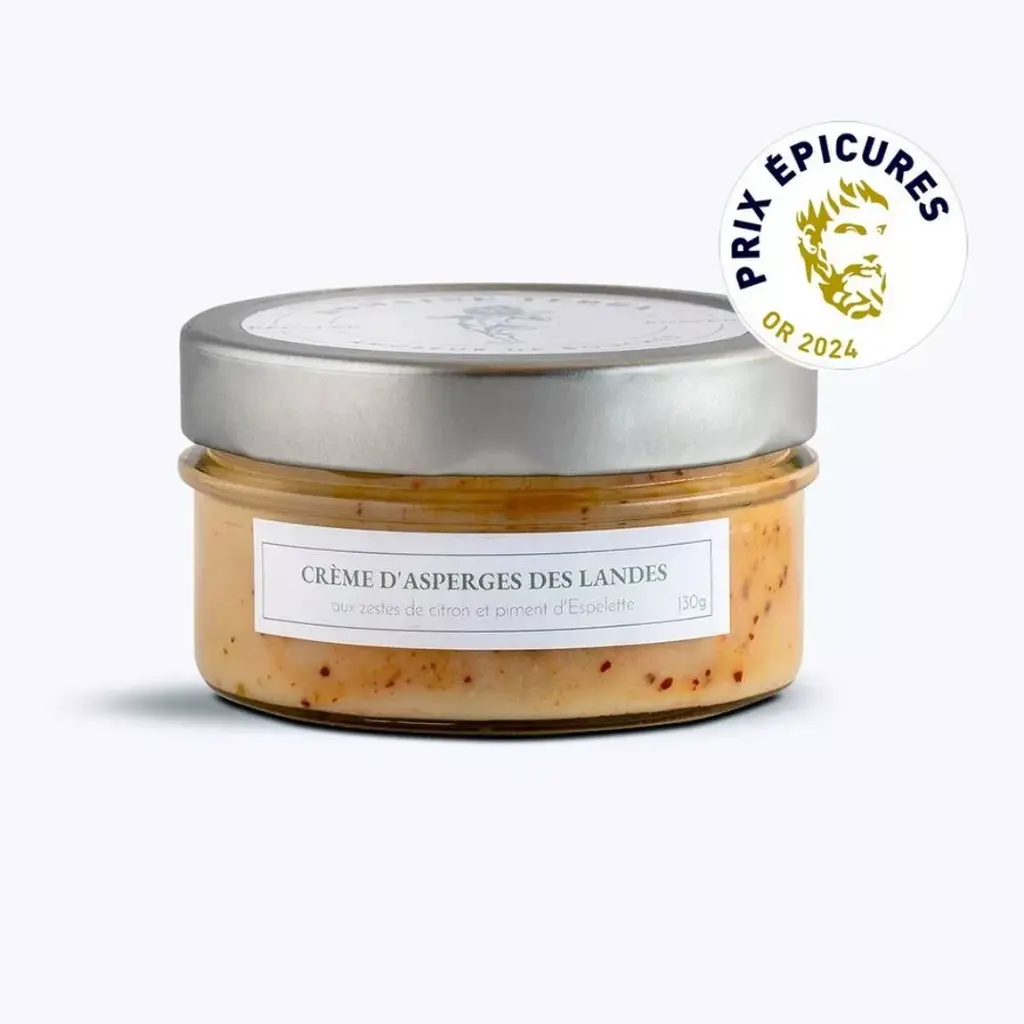 CRÈME DE POINTES D'ASPERGES AUX ZESTES DE CITRON ET PIMENT D'ESPELETTE 130g — Domaine Terra, Bazas, Acquitaine