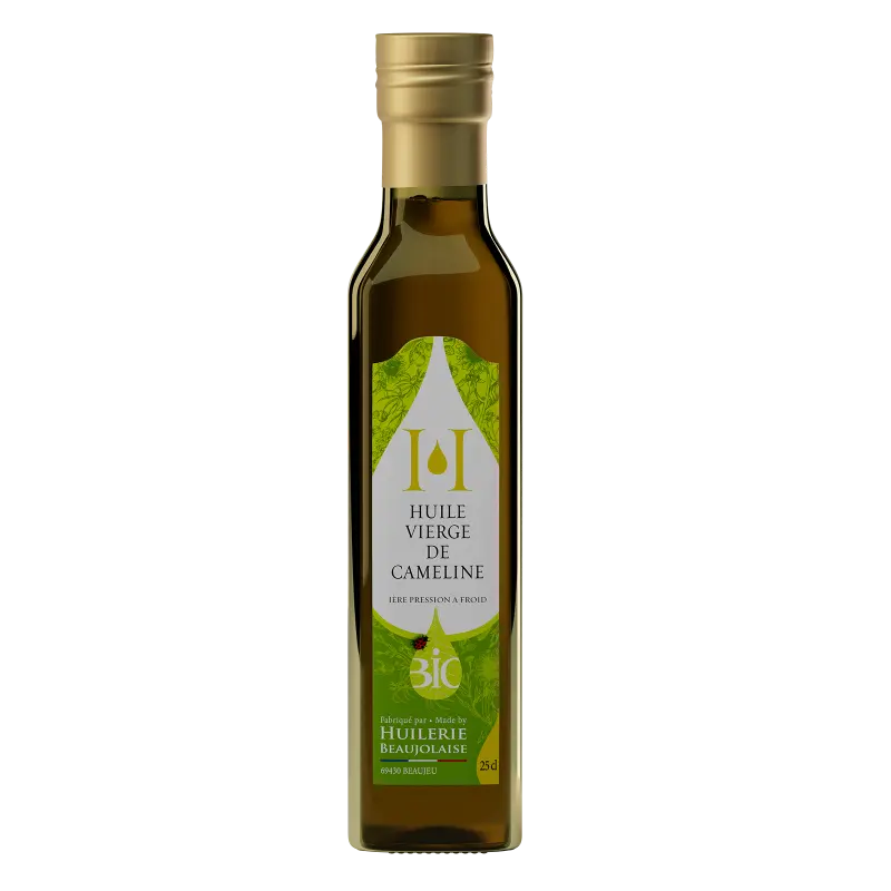 HUILE VIERGE DE CAMELINE 25cl — Huilerie Beaujolaise, Beaujeu, Rhône