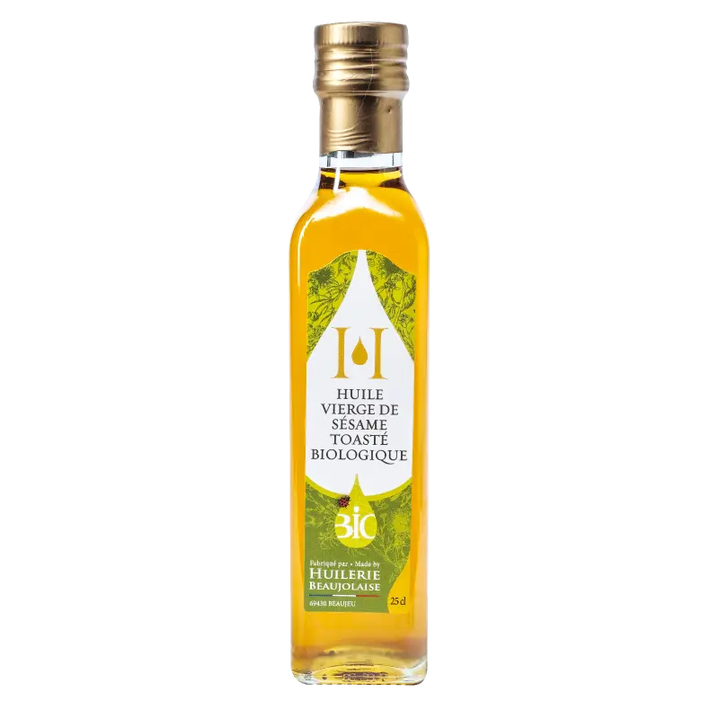 HUILE DE SESAME TOASTE 25cl — Huilerie Beaujolaise, Beaujeu, Rhône