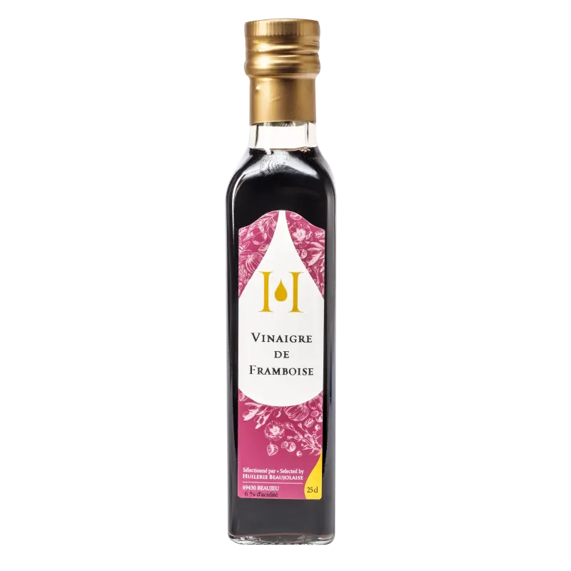 VINAIGRE DE FRAMBOISE 25cl — Huilerie Beaujolaise, Beaujeu, Rhône