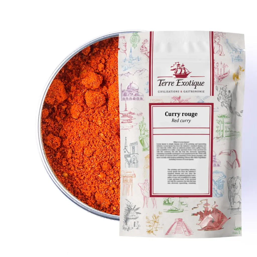 CURRY ROUGE THAI 500 G — Terre Exotique, Rochecorbon, Loire
