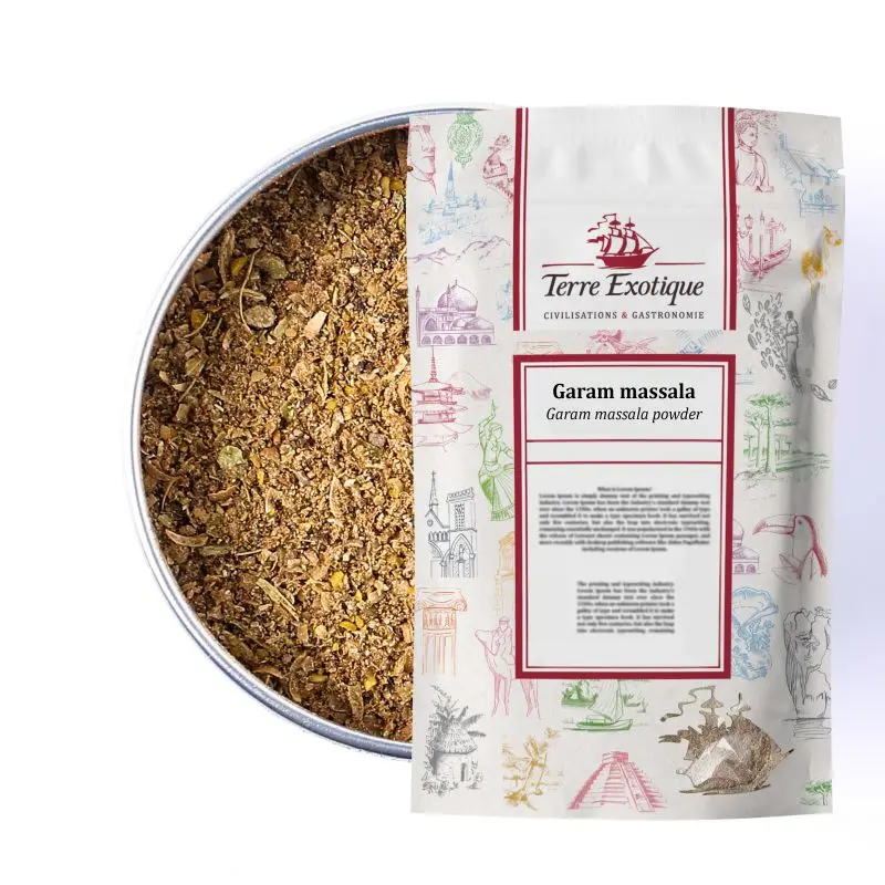 CURRY GARAM MASSALA 500 G — Terre Exotique, Rochecorbon, Loire