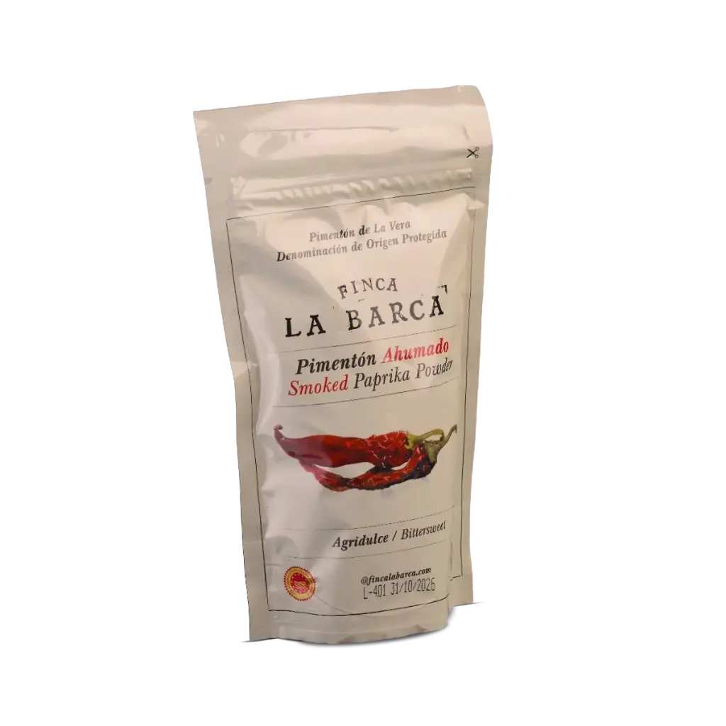 PAPRIKA FUMÉ PIMENTÓN 500 G — Finca La Barca, Plasencia, Extremadura