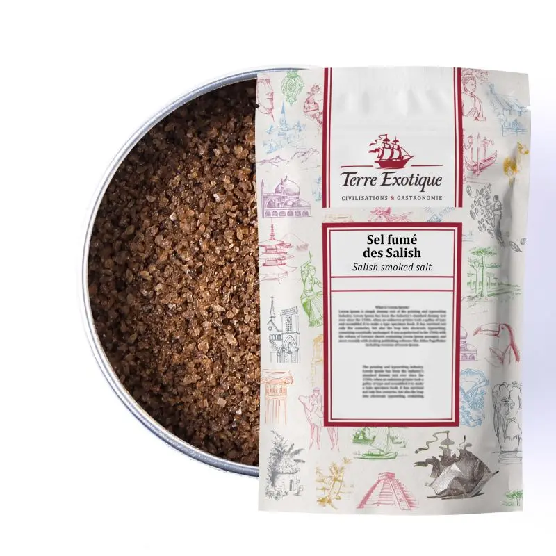 SEL FUMÉ DES SALISH 1 KG — Terre Exotique, Rochecorbon, Loire