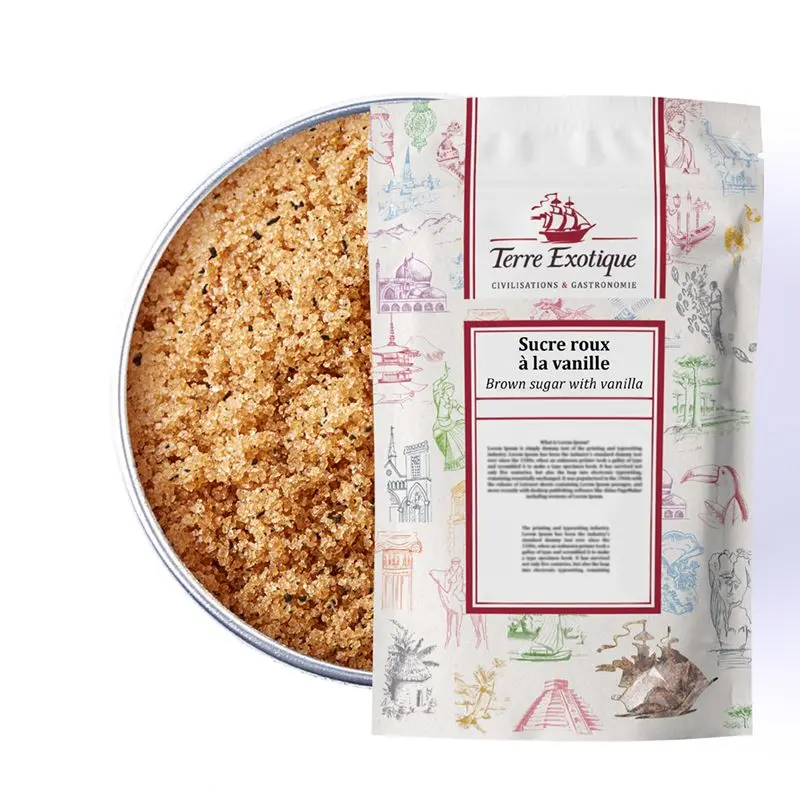 SUCRE ROUX À LA VANILLE 1 KG — Terre Exotique, Rochecorbon, Loire