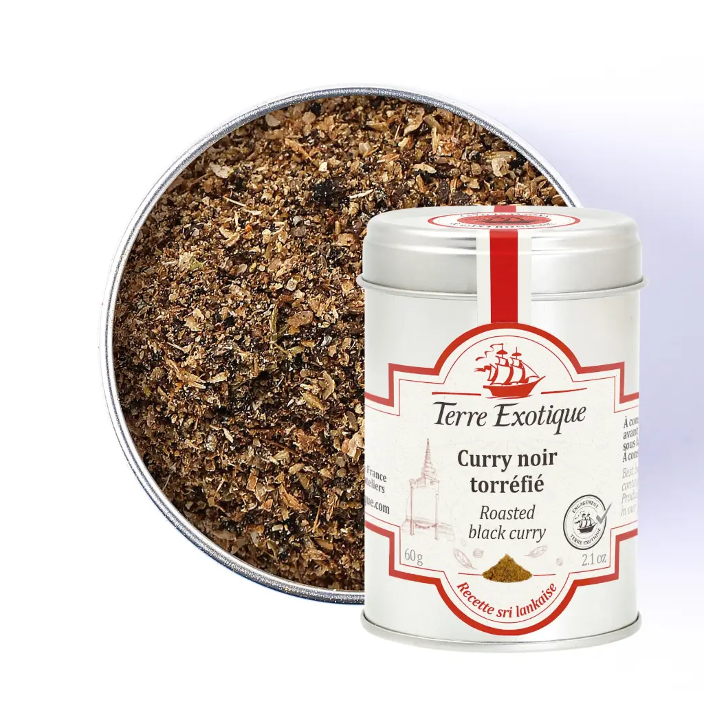 CURRY NOIR TORRÉFIÉ 60g — Terre Exotique
