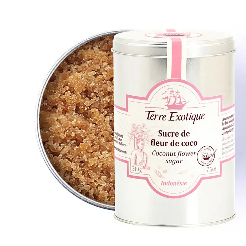SUCRE DE FLEUR DE COCO 210g — Terre Exotique, Rochecorbon, Loire