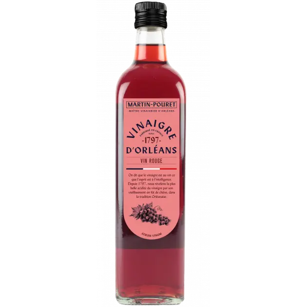 VINAIGRE D'ORLÉANS DE VIN ROUGE Vielli 12 mois en fût de chêne 75cl — Martin Pouret, Orléans, Loire