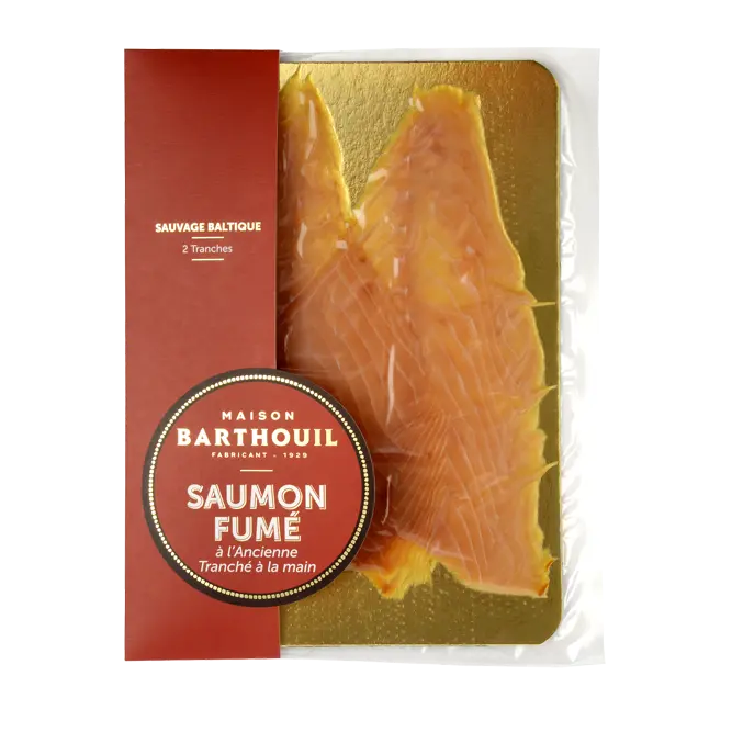 SAUMON FUME Sauvage à l'Ancienne, Baltique 120g  — Maison Barthouil, Peyrehorade, Landes