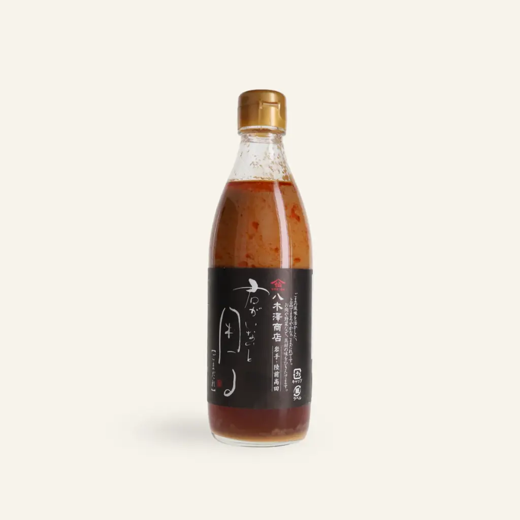 GOMADRE Sauce Sésame Dashi 360ml — Yagisawa, Rikuzentakata, Japon