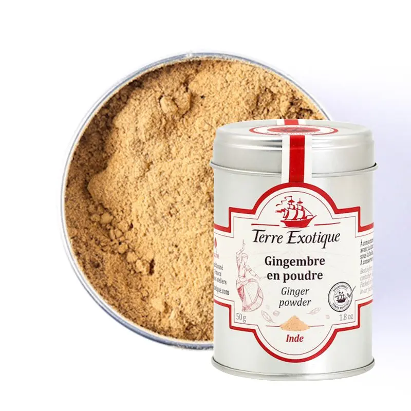 GINGEMBRE EN POUDRE 50g — Terre Exotique, Rochecorbon, Loire