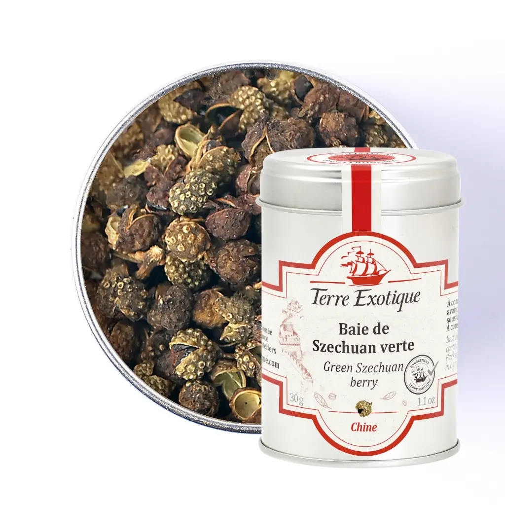 BAIE DE SZECHUAN VERTE 30g — Terre Exotique, Rochecorbon, Loire