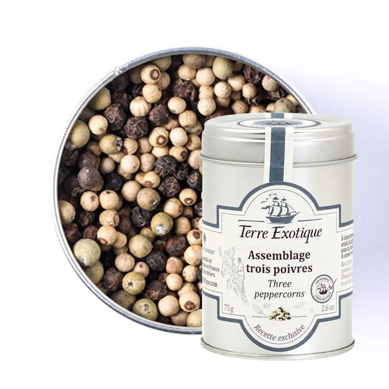 ASSEMBLAGE 3 POIVRES 75g — Terre Exotique, Rochecorbon, Loire