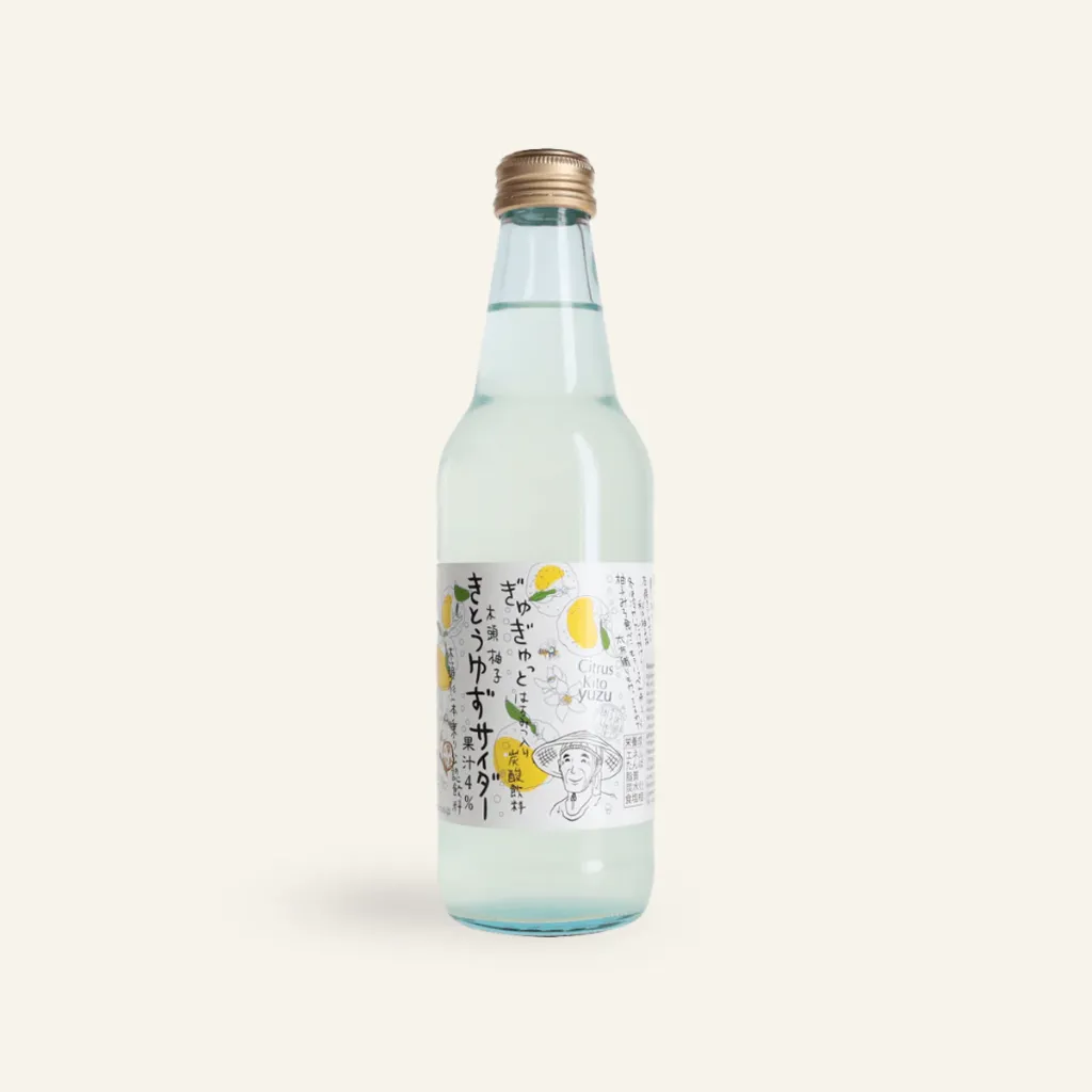 BOISSON PETILLANTE AU YUZU — Ogon No Mura, Tokushima