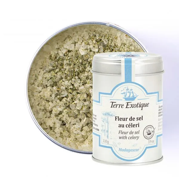 FLEUR DE SEL AU CELERI 110g — Terre Exotique