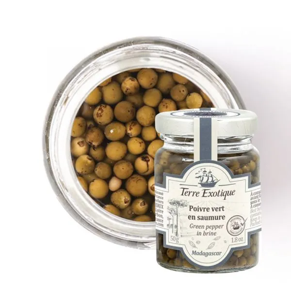 POIVRE VERT FRAIS EN SAUMURE 50g  — Terre Exotique, Madagascar