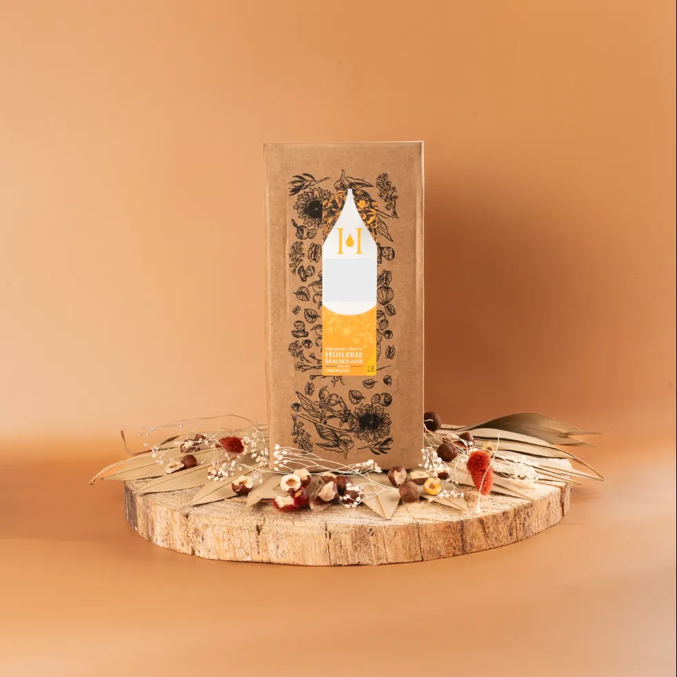 HUILE VIERGE DE NOISETTE TOASTEE 2,5L — Huilerie Beaujolaise, Beaujeu, Rhône