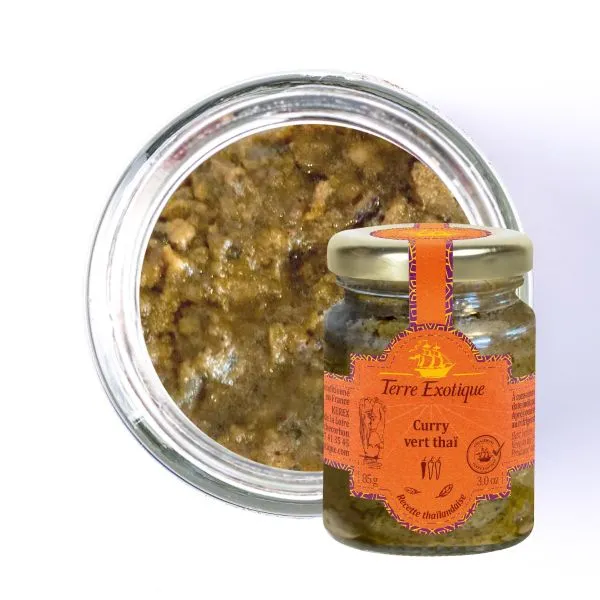 PATE DE CURRY Vert Thai 85g — Terre Exotique, Rochecorbon, Loire