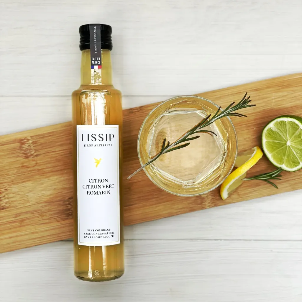SIROP CITRON VERT & ROMARIN — Lissip, Paris