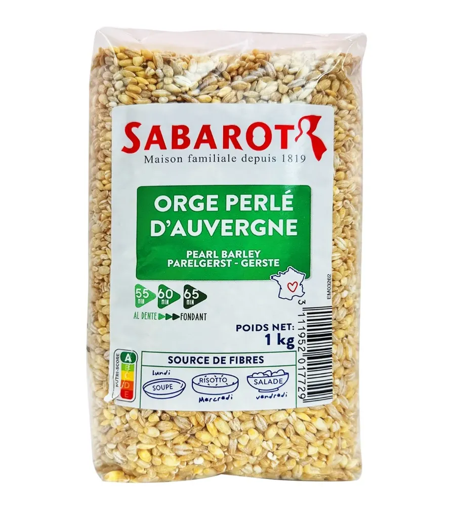 ORGE PERLÉ D'AUVERGNE 1kg — Sabarot, Caspuzac, Auvergne