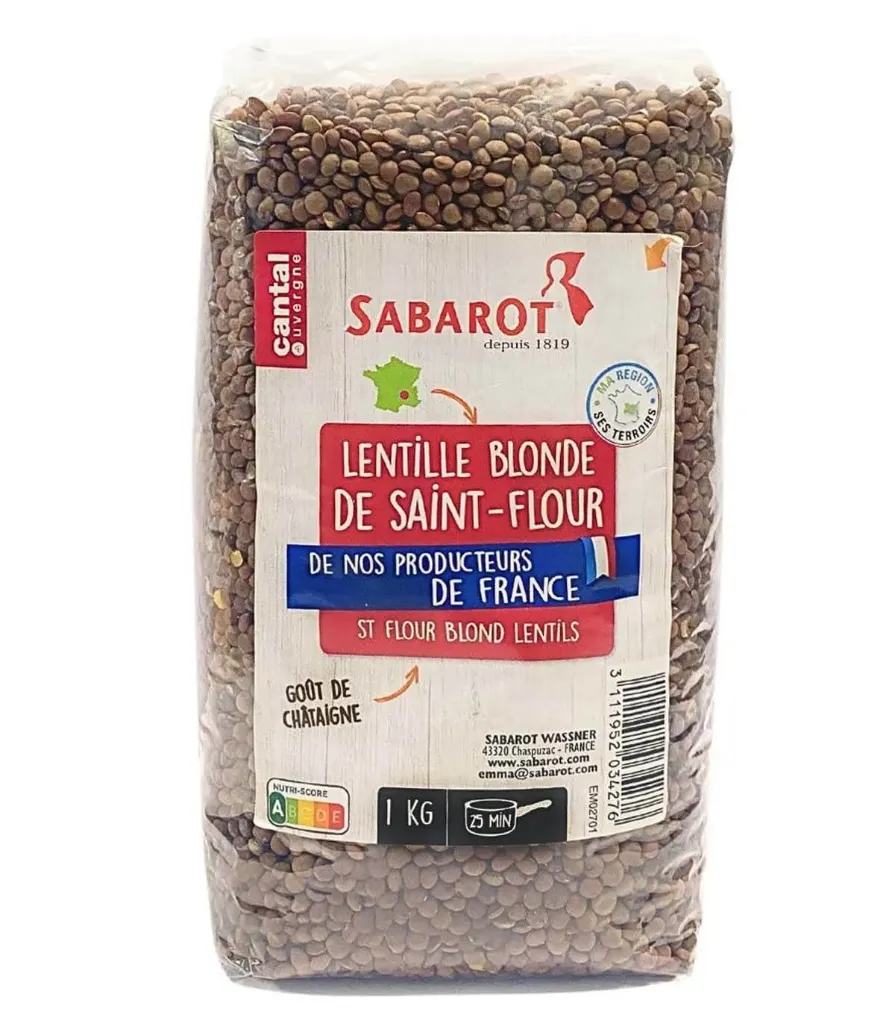LENTILLE DE SAINT-FLOUR 1kg — Sabarot, Caspuzac, Auvergne